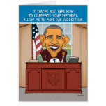 Funny Obama Birthday Card