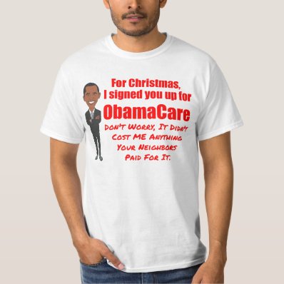 Funny ObamaCare Christmas Joke T-shirt