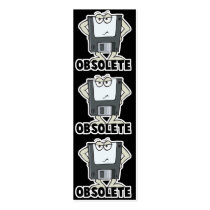 funny obsolete floppy disk bookmark business cards