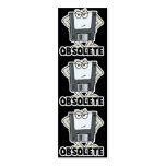 funny obsolete floppy disk bookmark business cards