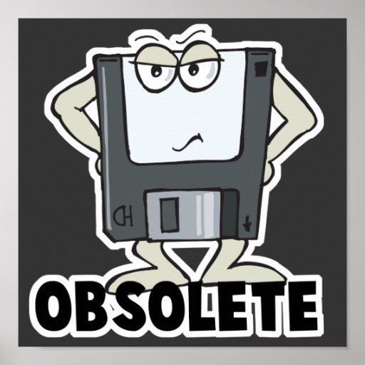 funny obsolete floppy disk print Zazzle