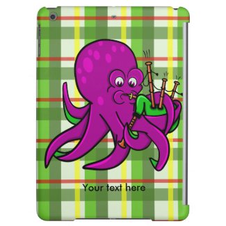 Funny Octopus Bagpipes Illustration Case For iPad Air