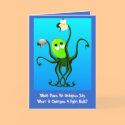 Funny Octopus Birthday cards