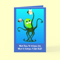 Funny Octopus Birthday cards by Eddy_G Funny Octopus Birthday cards