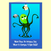 Funny Octopus Birthday cards