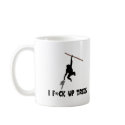 Funny,offensive slogan monkey mugs by Cardsharkkid Funny,offensive slogan monkey mugs