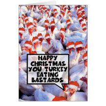 Funny offensive slogan Xmas Cards