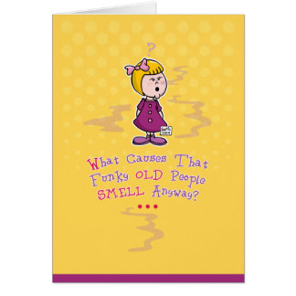 Funny Old People Birthday Cards, Funny Old People Birthday Card