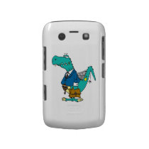 funny old dinosaur cartoon character blackberry cases
