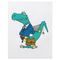 funny old dinosaur cartoon character custom flyer