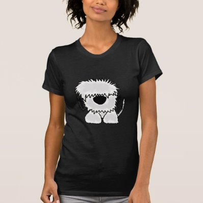 Funny Old English Sheepdog Cartoon Tshirts