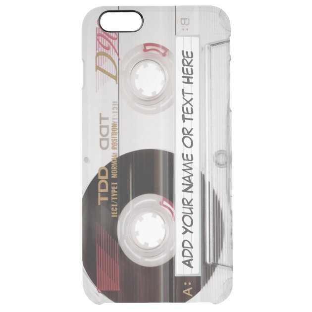 Funny Old Fashioned Vintage Cassette Tape Look Uncommon Clearlyâ„¢ Deflector iPhone 6 Plus Case