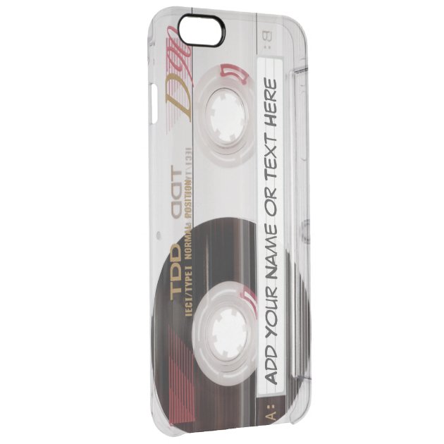 Funny Old Fashioned Vintage Cassette Tape Look Uncommon Clearlyâ„¢ Deflector iPhone 6 Plus Case-3