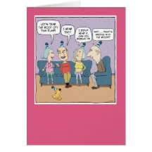 Funny Old Folks birthday card