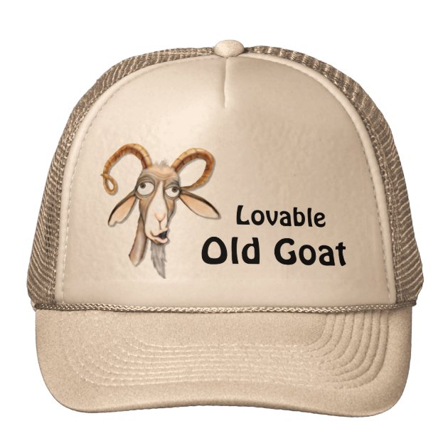 Funny Old Goat Trucker Hat-0