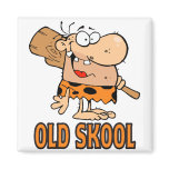 funny old school skool caveman cartoon fridge magnets