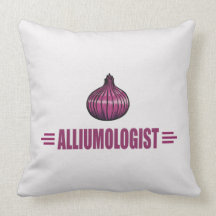 Funny Onions Throw Pillow
