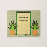 Funny Optometrist Office Cartoon Jigsaw Puzzle puzzles
