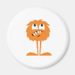 funny orange furry monster refrigerator magnets