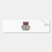 Funny Organic Chemist ... OMG WTF LOL Bumper Sticker