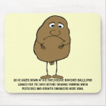 Funny organic farming mouse pad