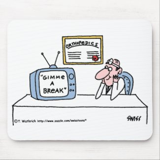 Funny Orthopedist Cartoon Mousepad mousepad