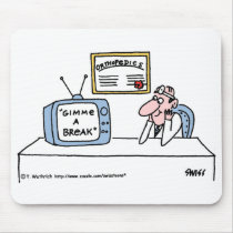 Funny Orthopedist Cartoon Mousepad by Swisstoons Funny Orthopedist Cartoon Mousepad