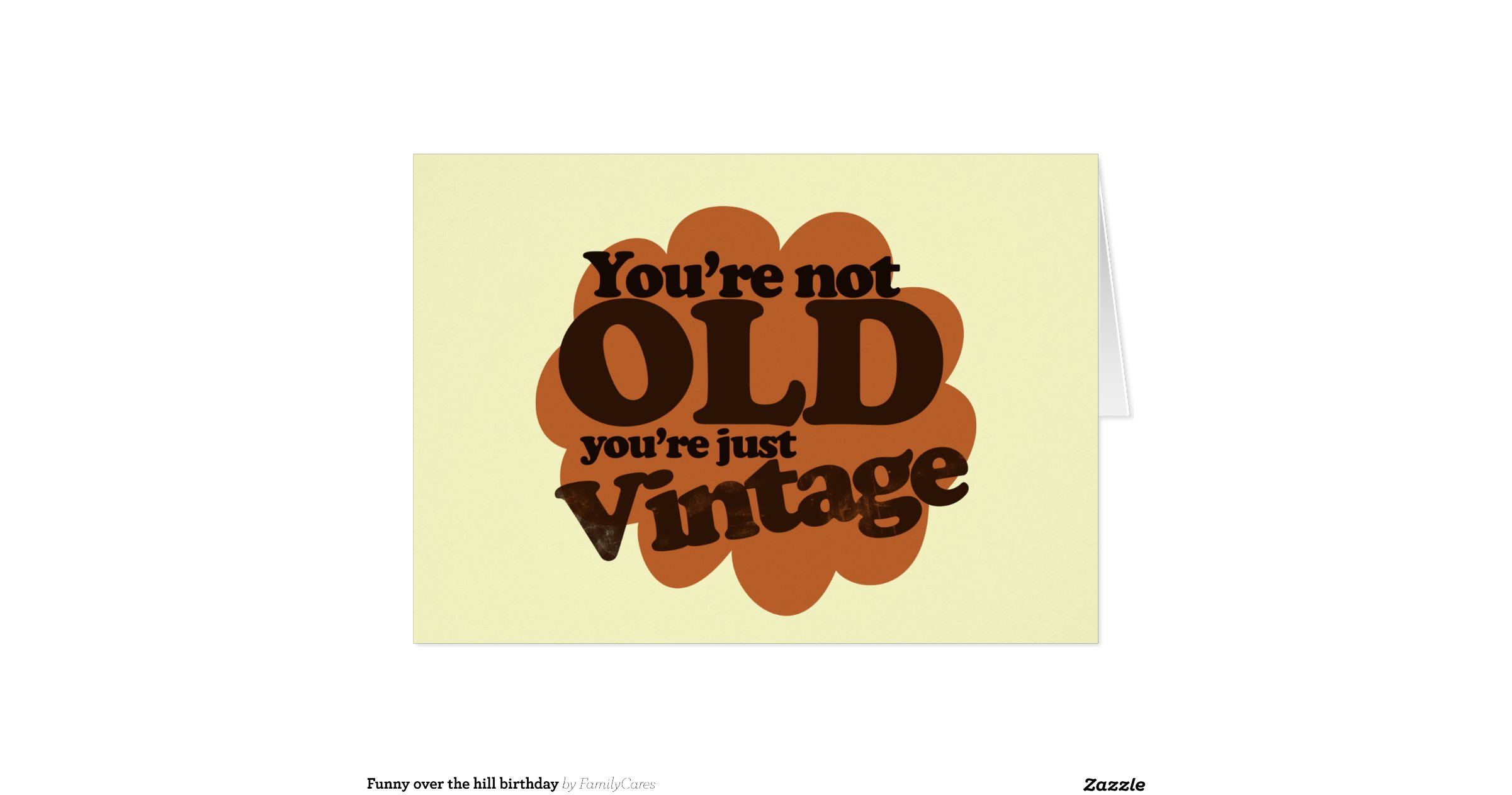 funny_over_the_hill_birthday_greeting_card ...