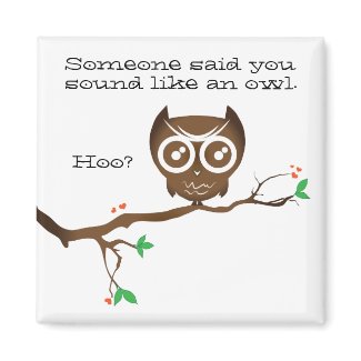 Cute Funny Owl Shirts And Poster Canvas Print thumb