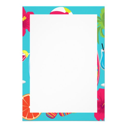 Funny Panda Bear Beach Bum Cool Sunglasses Surfing Personalized Invite