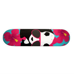 Funny Panda Bear Beach Bum Cool Sunglasses Tropics Custom Skate Board