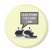 Funny Panda magnets by LIMEYBOY Funny Panda magnets