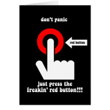 funny panic greeting cards