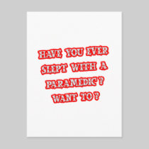 Funny Paramedic Pick-Up Line Post Card