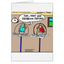 Funny Parrots Bathroom Fixtures Gifts & Tees cards