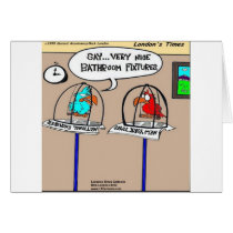 Funny Parrots Bathroom Fixtures Gifts & Tees cards