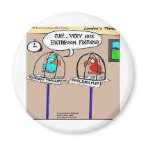 Funny Parrots Bathroom Fixtures Gifts & Tees magnets