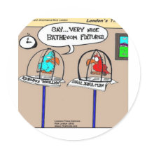 Funny Parrots Bathroom Fixtures Gifts & Tees stickers