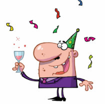 Funny Party Animal Cartoon Man photo sculptures
