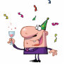 Funny Party Animal Cartoon Man Photo Sculptures