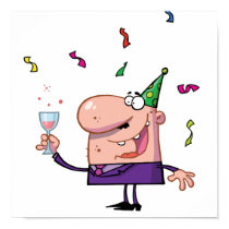 Funny Party Animal Cartoon Man posters by doonidesigns Funny Party Animal Cartoon Man posters