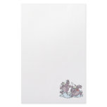 funny party animal hippos in suds cartoon personalized stationery