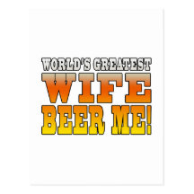 Funny Party Gifts for Wives : Worlds Greatest Wife Post Card