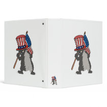 funny patriotic bad ass honey badger vinyl binders