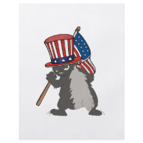 funny patriotic bad ass honey badger full color flyer