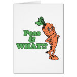 funny peas and what worried carrot greeting card