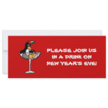 Funny Penguin New Year's Eve Invitations