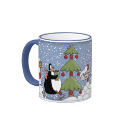 Funny Penguins - Christmas Design mug