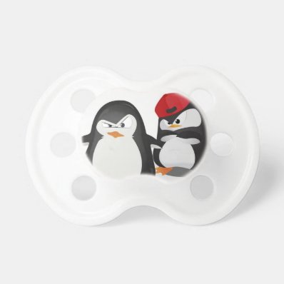 Funny penguins design BooginHead pacifier