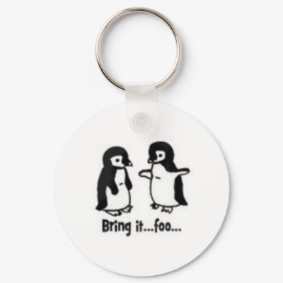 Funny penguins key chains by anewnam